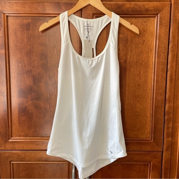 NWT, Adanola Racerback Tank Top, White, Medium - Picture 2 of 11